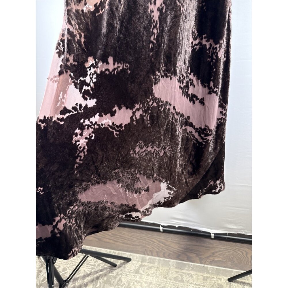 Vtg Carol Little‎ Velvet Burnout Maxi Dress 10 Gown Y2K Whimsigoth Fairy Sheer - Picture 8 of 16